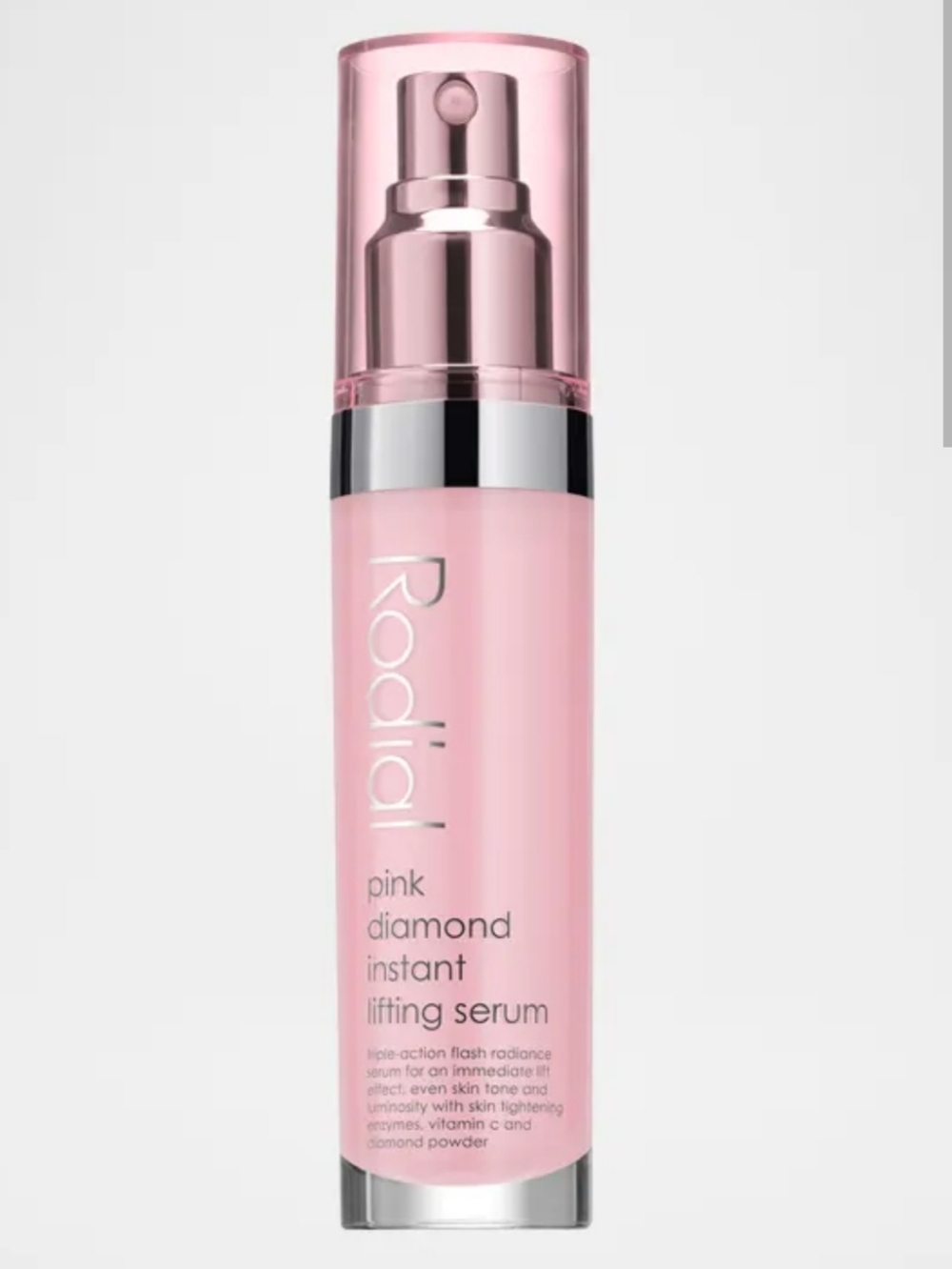 Rodial Pink Diamond Instant Lifting Serum - Soft Pink with Silver Accents
